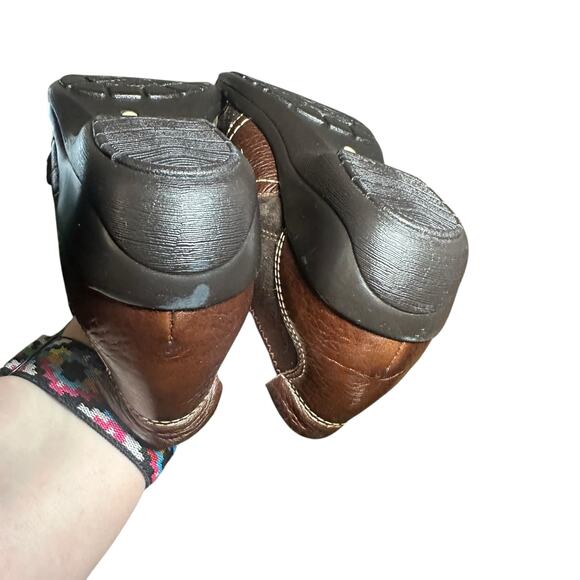 Softspots Aeryn Slip-On Shoes 7.5 Narrow Brown Leather Suede Comfort Casual - Picture 10 of 11